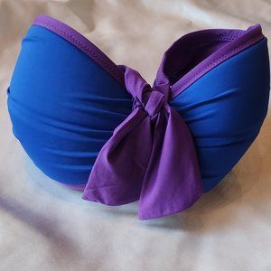 Tommy Bahama Bandeau Reversible Swim Top (M)